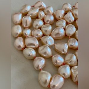 Vintage Light Pink Faux Pearls